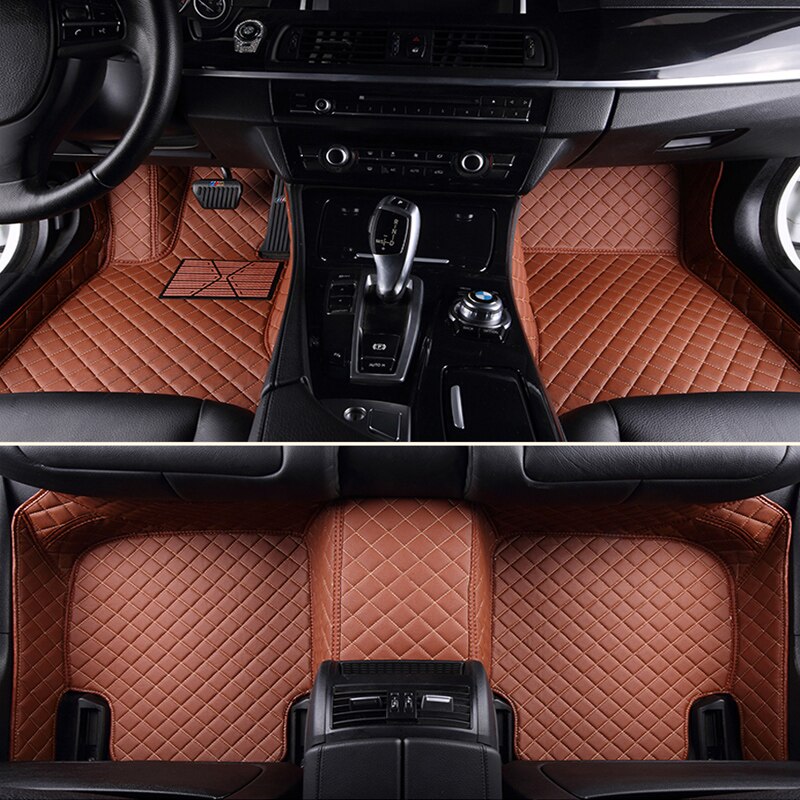 Custom Auto Vloermatten Voor Ford Escort Fiesta Mondeo Focus Fiesta Edge Explorer Stier S-MAX F150 Everest Mustang Accessoires