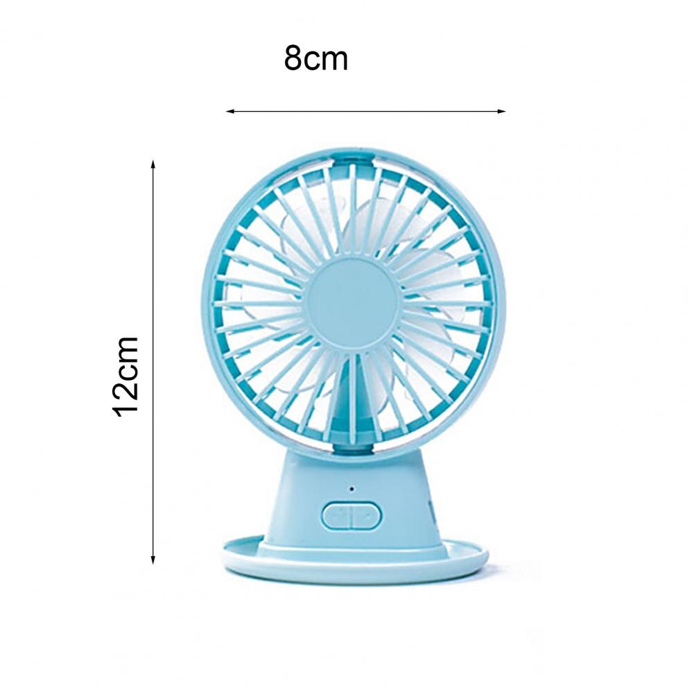 Desktop Fan Adjustable Angle USB Powered ABS 3 Speed Cooling Table Fan for Office