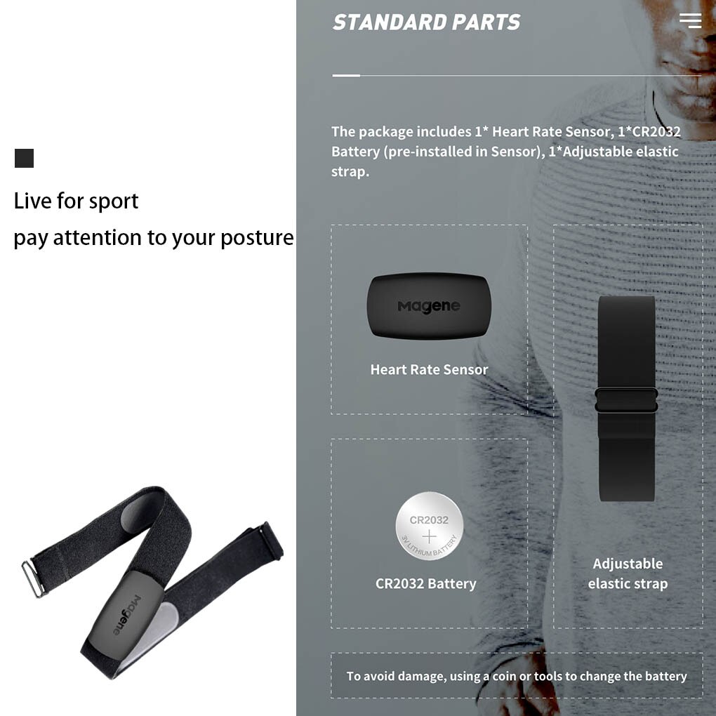 Ant Bluetooth Hartslagmeter Fiets Snelheid Cadanssensor IP67 Waterdichte Sport Running Sensor Met Borstband Verstelbare