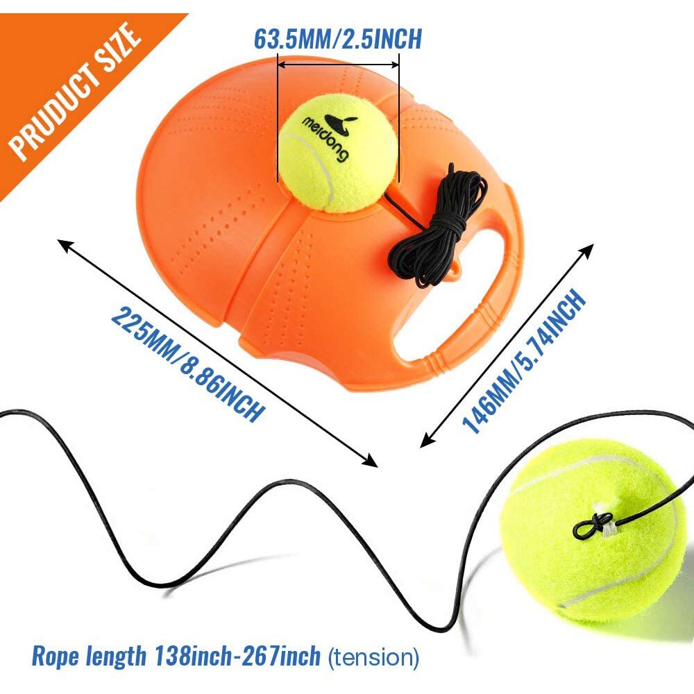 Tennis Training Device with Ball Single Training Device Practice Self-Duty Tennis Self-learning Rebound Device Sparsring Device
