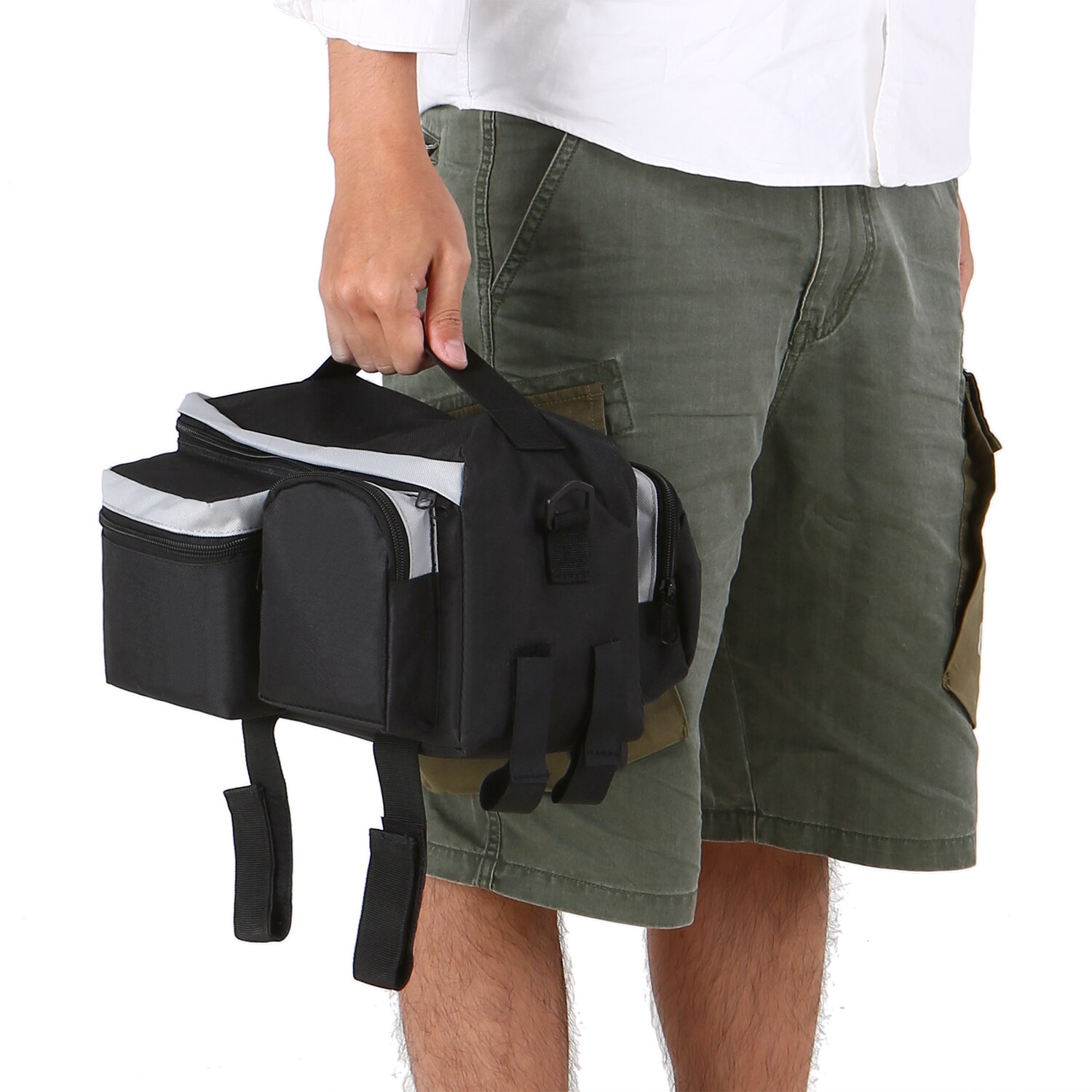 Multi Water-resistant Bicycle Rear Seat Bag Cycling Bike Rear Rack Trunk Pannier Luggage Carrier Bag Handbag Shoulder Bag