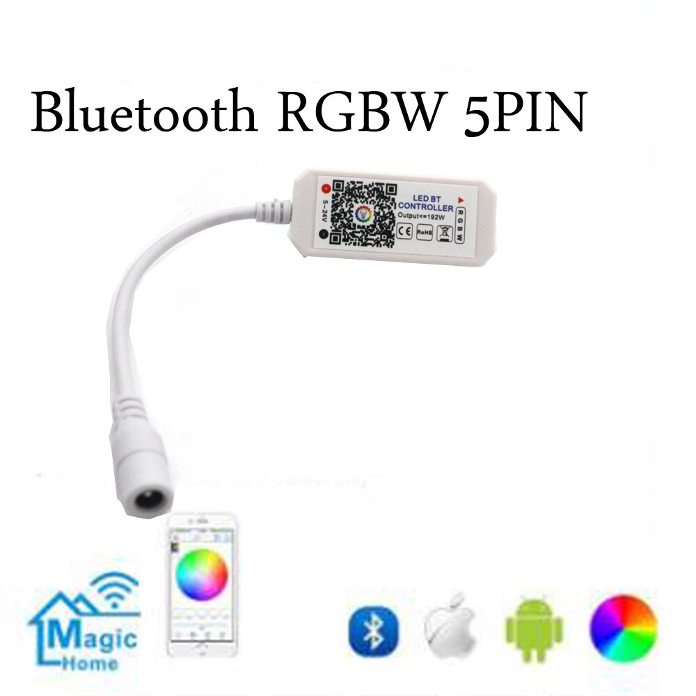 Contrôleur vocal USB intelligent WiFi LED contrôleur RGBW RGB cct Pixel bande Alexa Google maison musique minuterie Bluetooth DC5V 12V 24V 28V