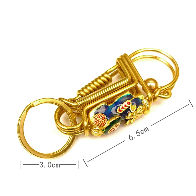 Aufrichtig Kreative Karabiner Brassiness Schlüsselanhänger Hand-gemacht Durcheinander Schlüssel Halfter Edelstahl Auto Schlüssel Schnalle unisex