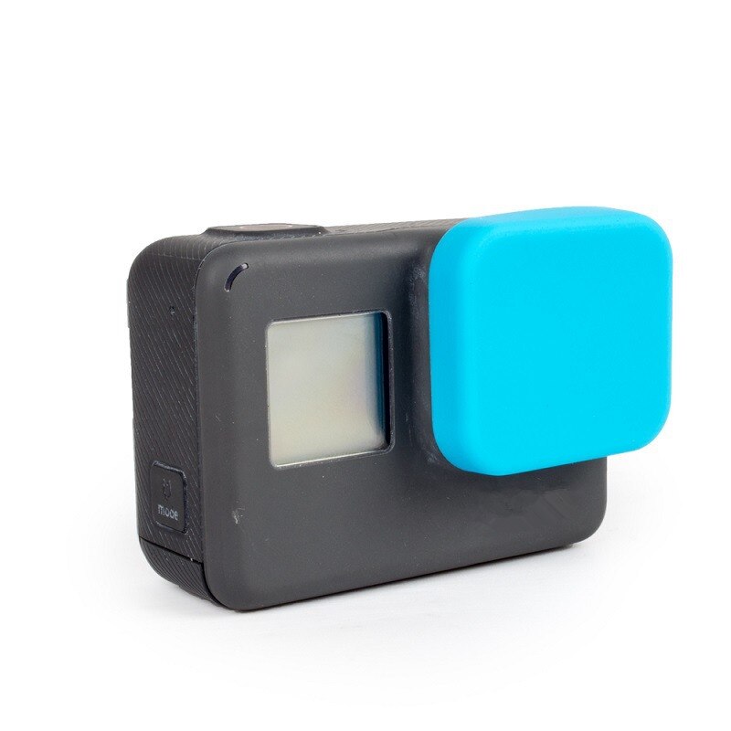 Silicon Protective Case Skin Cover Housing + Lens Cap For Gopro Hero 5 6 7 Black Sports Action Camera Accessories F3133: Blue Cap Only