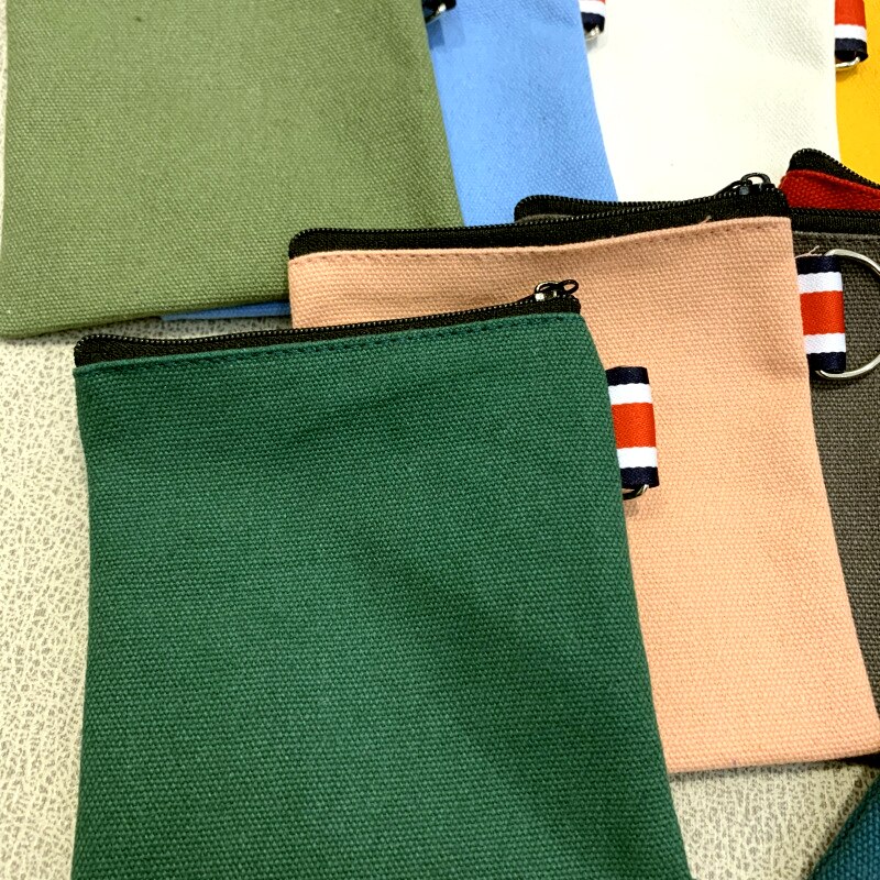 Canvas coin purse jewelry bag earphone bag household cotton linen sanitary napkin bag credit card holder cosmetic storage bag