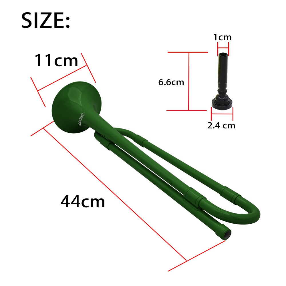 Ammoon B plat trompette clairon cavalerie trompette avec embout plastique laiton Instrument pour bande écolier plastique
