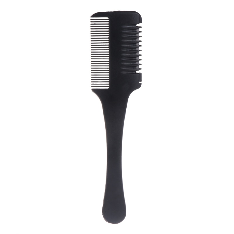 Haar Scheermes Kam Zwart Handvat Snijden Dunner Thuis Diy Trimmer Binnen Blades