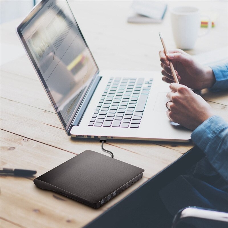 Usb 3.0 -brænder notebook desktop eksternt optisk drev til windows og mac-operativsystem højhastigheds dataoverførsel