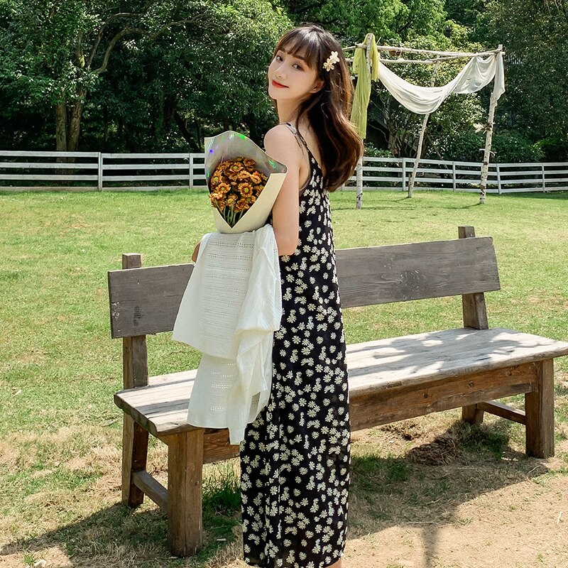 5717# Summer Maternity Nursing Sundress Floral Printed Breastfeeding Sling Dress for Pregnant Women Beach Pregnancy Cardigan Set