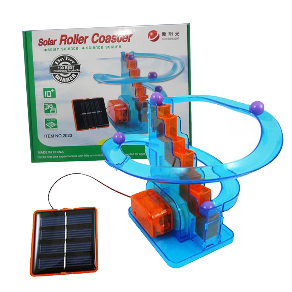 Bolden bevæger sig! solar legetøj gør det selv børn samlet videnskabelige eksperimenter favorit track ball sol legetøj børn