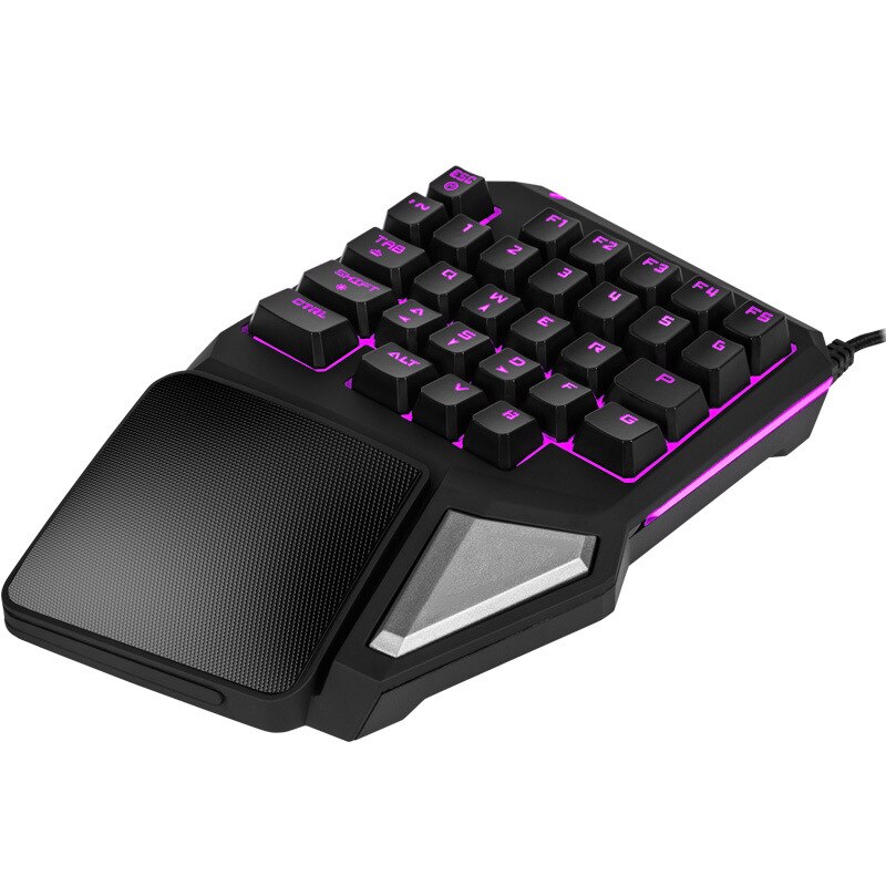 Left Hand Programmable Keys T9 Pro wired keypad Single Handed Game keyboard one hand Ergonomic Gaming Keypad For PUBG PC Laptop
