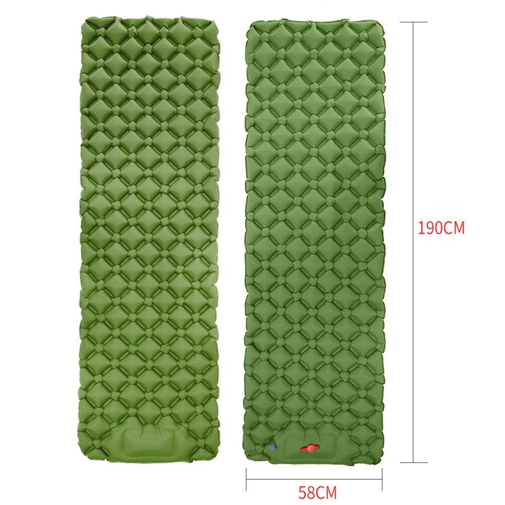 Camping Inflatable Mattress TPU Nylon Folding Camping Sleeping Pad Picnic Blanket Air Mat Tent Sleeping Cushion