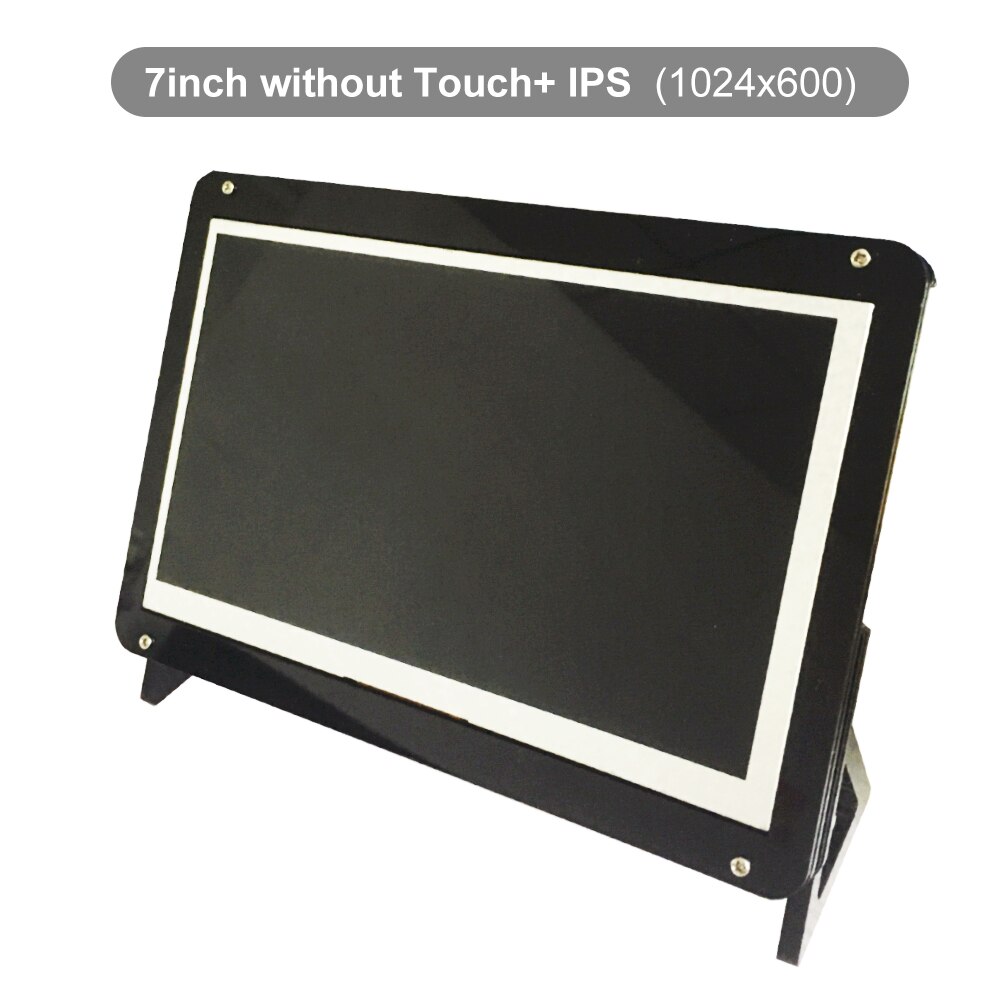 7inch Touchscreen Display Monitor, 1024x600 Touch Screen IPS Capacitive HDMI LCD for Raspberry Pi: 7inch with Case