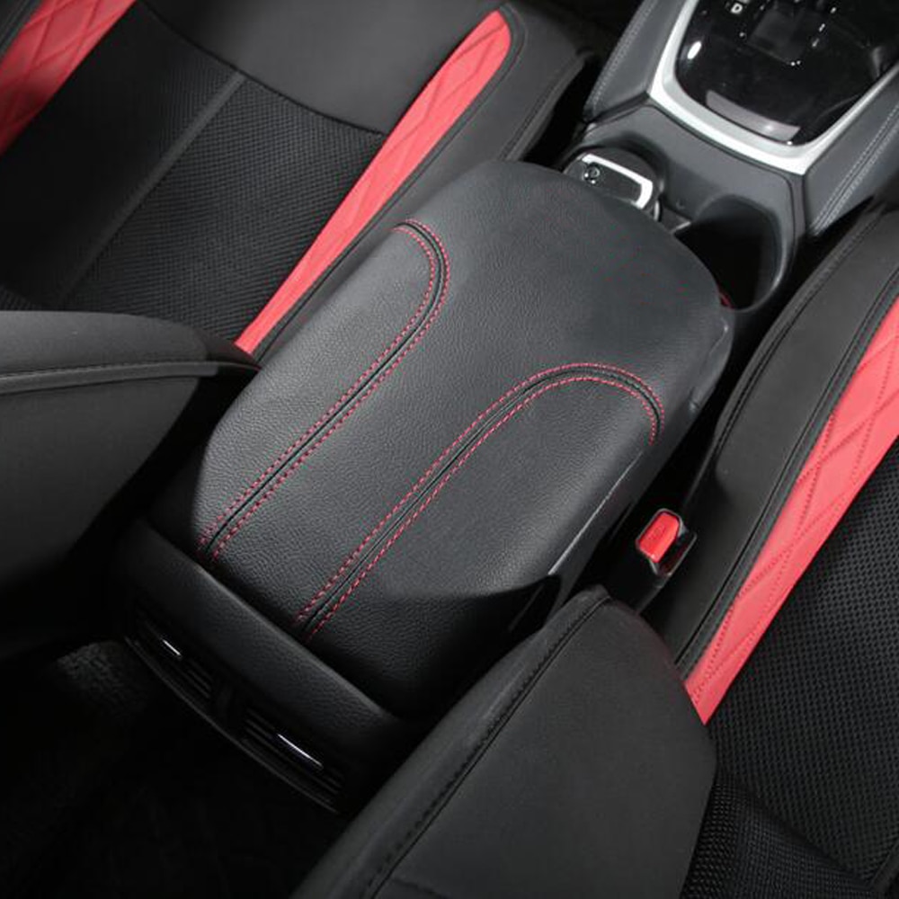 Armlænerboks Dæksel til Nissan X-trail T32 - PU Læder - Bil Styling Tilbehør
