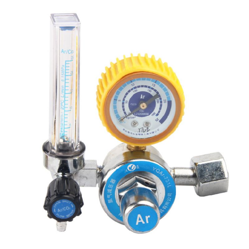 Argon CO2 Pressures Reducer G5/8\" 0-25Mpa Tig Flow Meter Welding Regulator Gauge F3MB