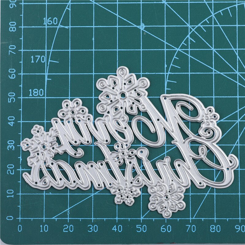 Kokorosa Merry Christmas Metal Cutting Dies Word Dies Scrapbooking For Card Making DIY Cuts Craft Dies Letters Die Cut