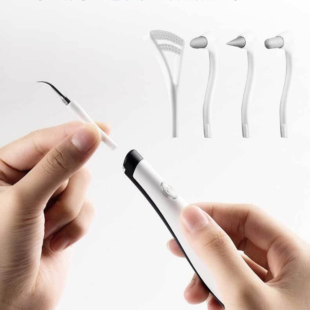 Elektrisk ultralyds akustisk tandbørste vibration tandrenser skalering tandregner fjerner tænder pletter tandsten værktøj