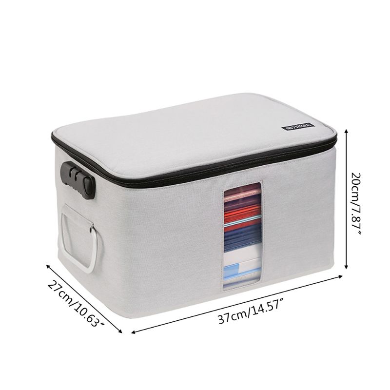 Multilayer Document Organizer Password Files Bag Briefcase Large Capacity Travel