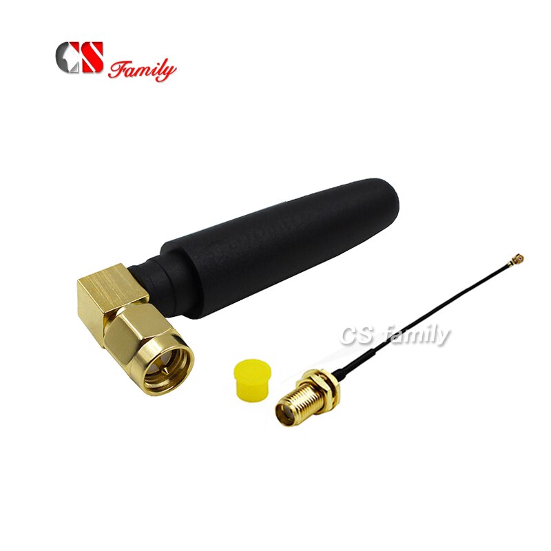Borracha 433 mhz antenas sma macho para ipex com 1pc ipex para cabo sma 100mm