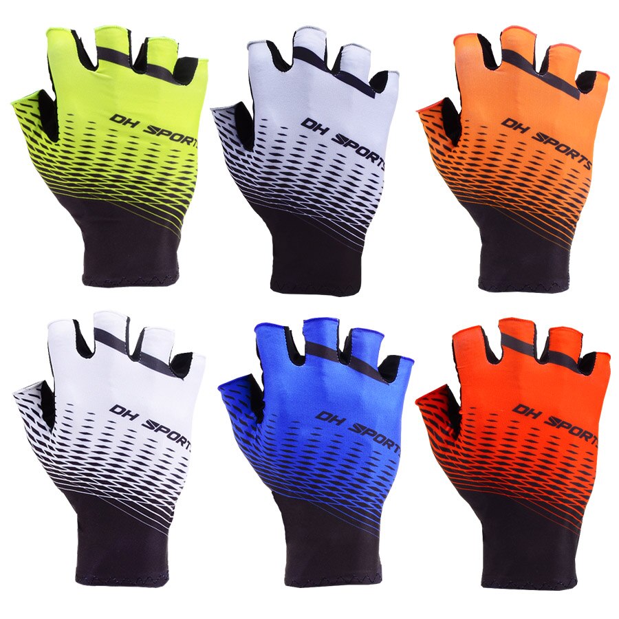 Neue Anti Unterhose Gel Pad Fahrrad Handschuhe mit Socken Kurz halb Finger Radfahren Handschuhe Atmungsaktive draussen-Sport Männer Fahrräder Handschuhe