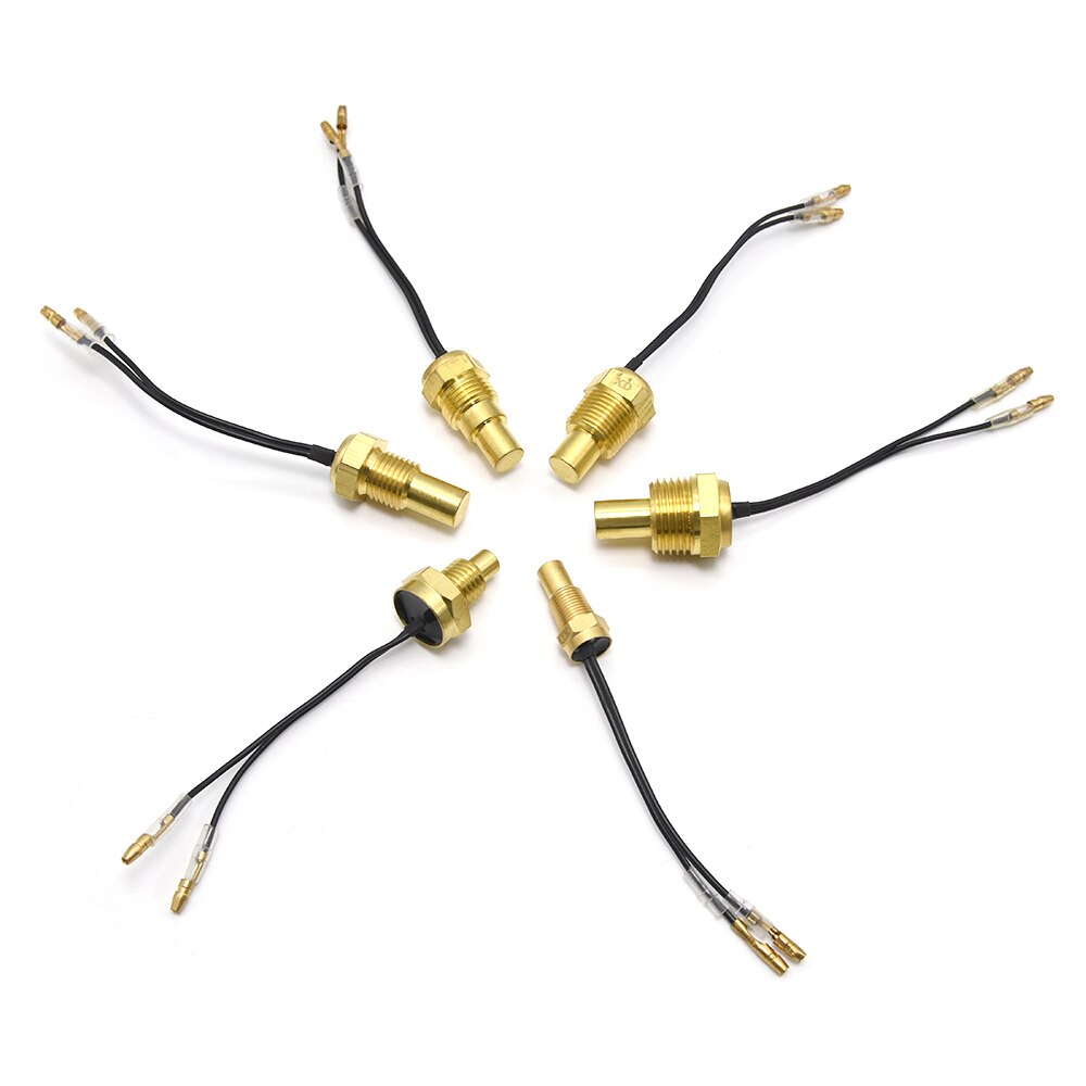 12V/24V Water Temperatuur Sensor Temp Afzender 50K Hoofd Plug 10Mm 12Mm 14Mm 16Mm Voor Auto Vrachtwagen Gauge Elektrische Meter Npt 3/8 1/8