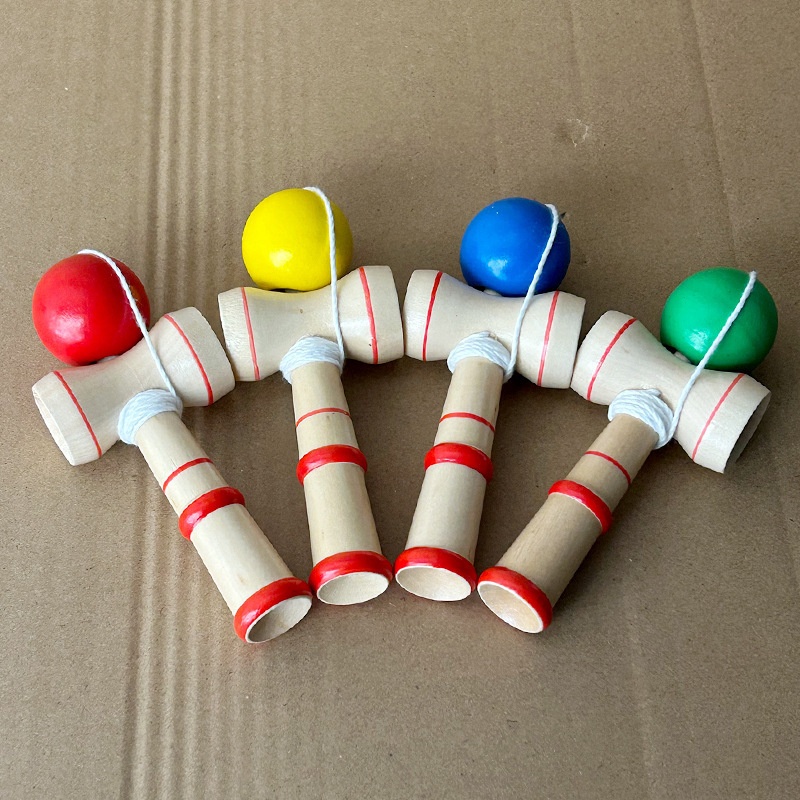 Wooden Traditional Entry Level Skill Ball Toy For Kids Adults Beginners Competitive Training
