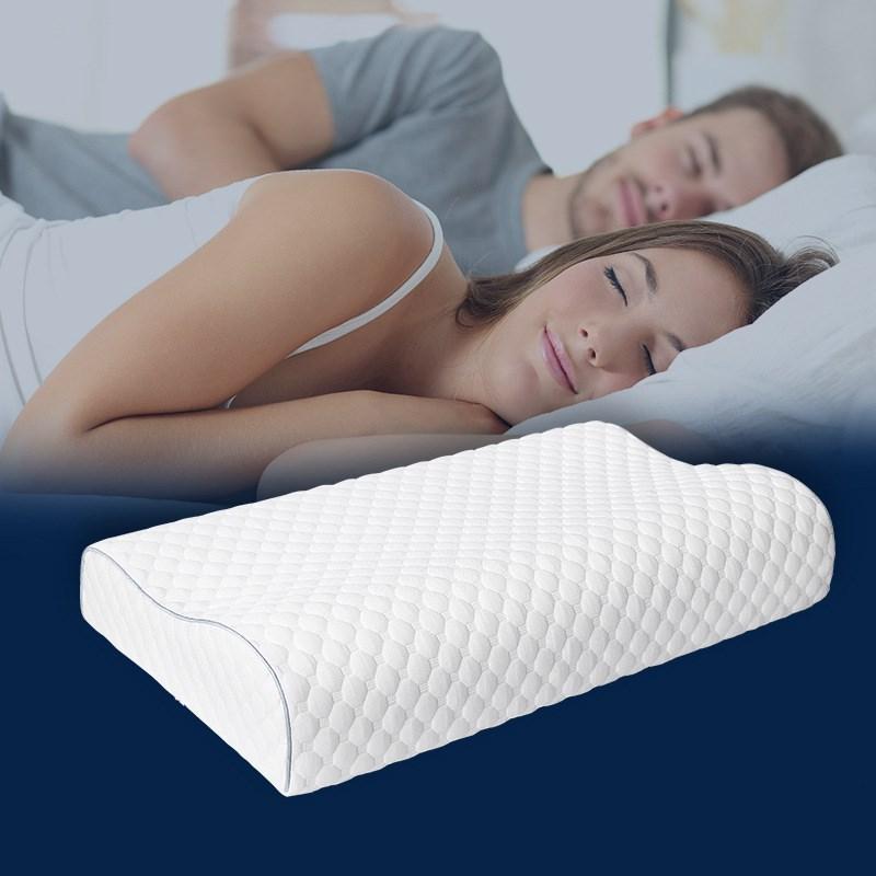 Memory Foam Beddengoed Kussen Voor Nekpijn Slapen Nek Bescherming Trage Rebound Gezondheid Cervicale Nek Met Kussensloop 60*35*11Cm