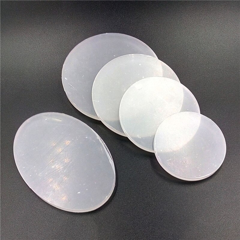 Base transparente acrylique Ellipse ronde, adaptée aux outils d&#39;argile, moules d&#39;argile polymère 1 pièce