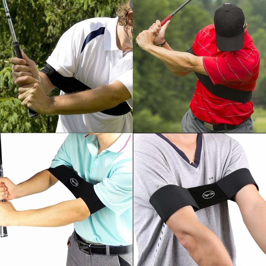 Elastisk golfsvingtræner armbånd bæltebevægelse justering træningshjælpemiddel til eginer øvelsesguide