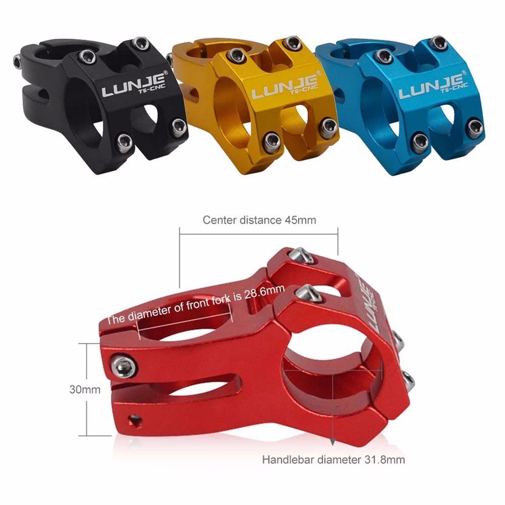 Machined Cycling Short Handlebar Stem Mountain Bike Stem High-strength 318mm Bicycle Stem Bicycle Stem Bike Stem