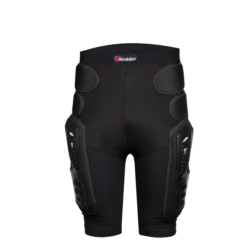 HEROBIKER Motorcycle Pants Long Armor Motorcycle Motocross Pants Ski Skating Cycling Motocross Protective Gear Hip Protector: MP1001-Short Pants / M