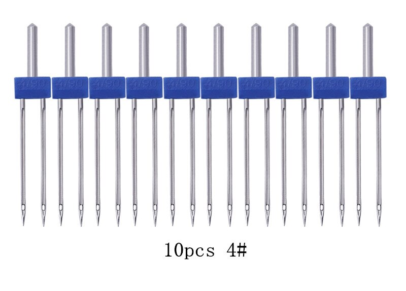 Twin Naalden, Double Twin Naalden Met Plastic Doos Voor Huishoudelijke Naaimachine: 10pcs 4mm