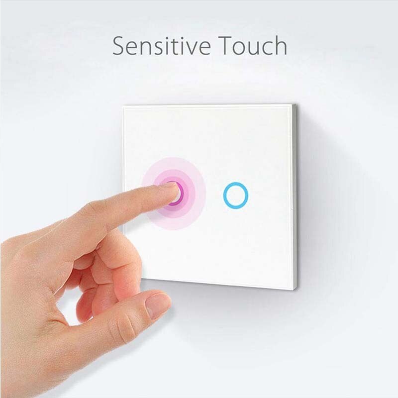 ZUCZUG Wifi Luxury Wall Touch Sensor Switch Smart Light Switch Control Timing Switch Compatible With Alexa Google Home - EU 123