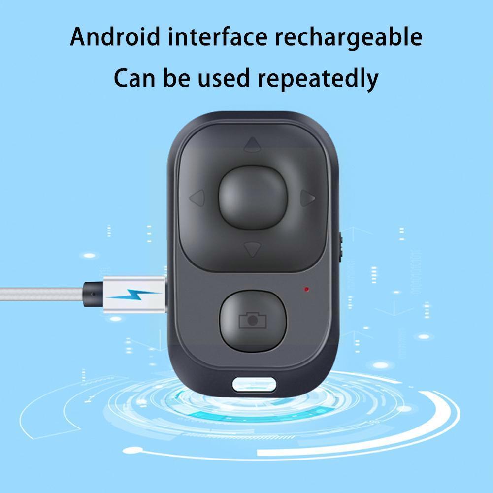 Mini kabellos Selfie RC Bluetooth-kompatibel Verschluss drehen Kamera Taste Telefon selbst-Timer Regler Seite Freisetzung X2G7