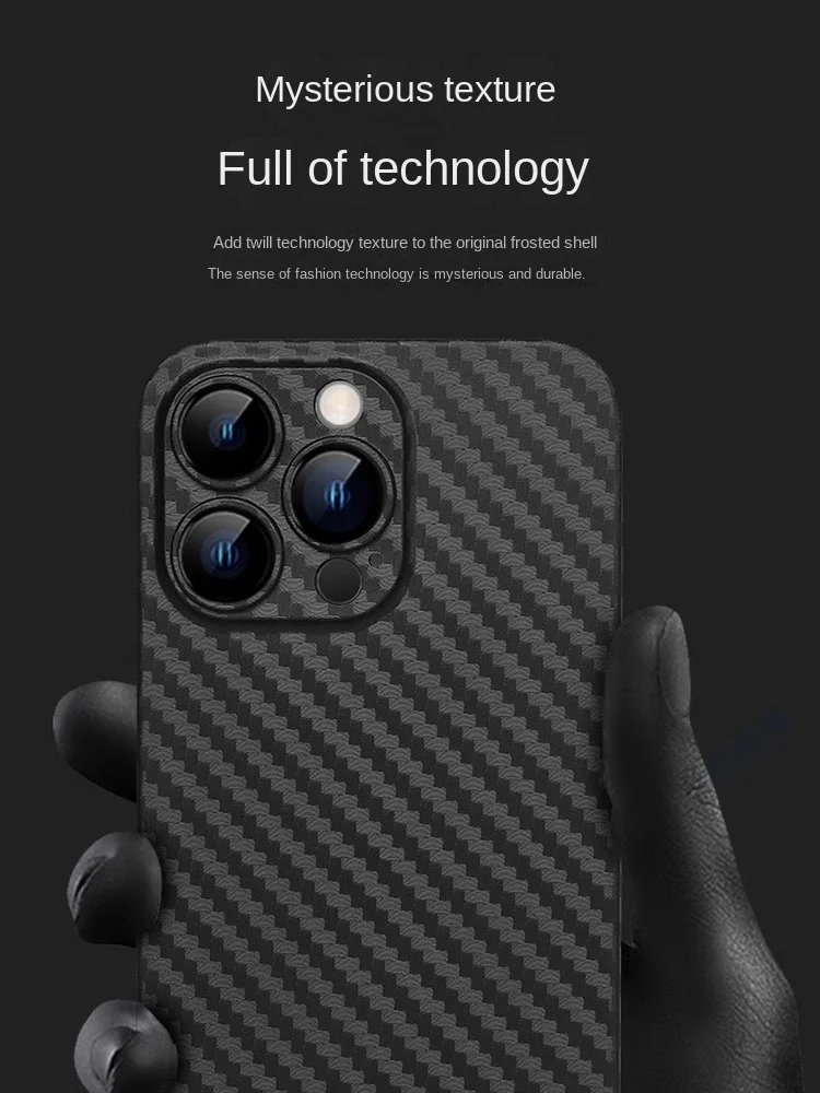 Coque de téléphone pp en fibre de carbone, étui de protection ultra pour iphone 16 15 14 13 12 11 max pro max plus