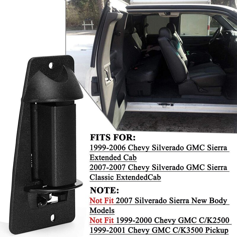 Kompatibelt udvidet førerhusdørhåndtag, udvendigt bageste dørgreb til passager til 1999-2006 chevy silverado, gmc sierra 1: Default Title