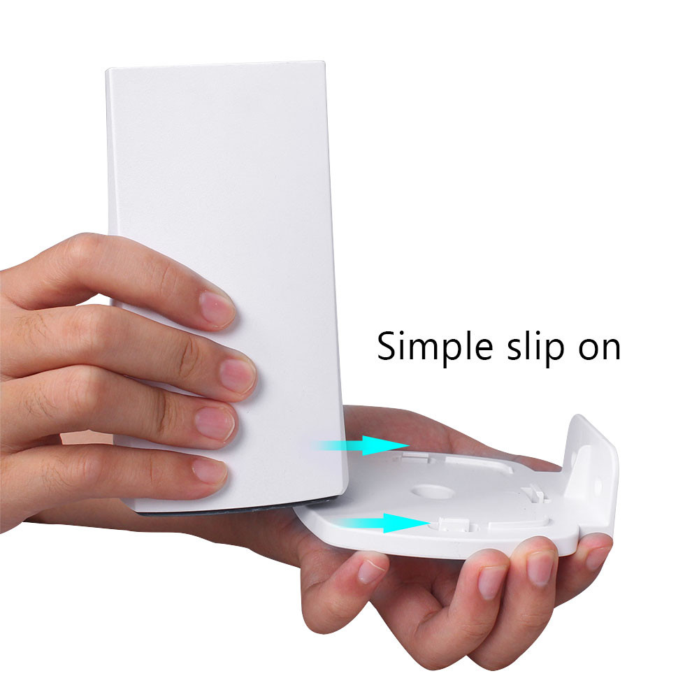 Väggfäste för linksys velop dual-band mesh wifi-system snygg väggmonterad konsol wifi router hylla med skruvmejsel