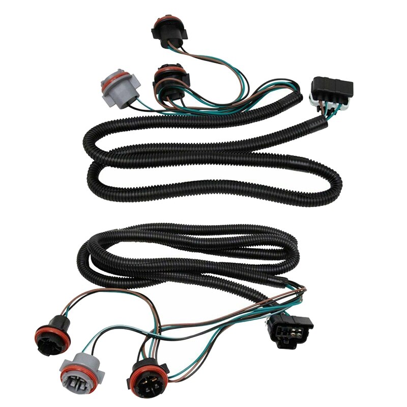 Rear Tail Light Lamp Wiring Harness LH RH Pair for Chevy Silverado GMC Sierra Pickup Truck 15824514 15824515: Default Title