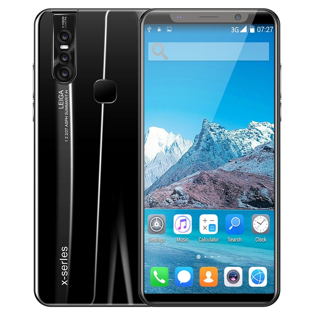 EU/UNS X27 Plus Smartphone 512Mb + 4G 200W Allgemeine-Zweck Große Gerade Bildschirm Quad-Core Smartphone Dual Karte Dual-Standby: black / Euro