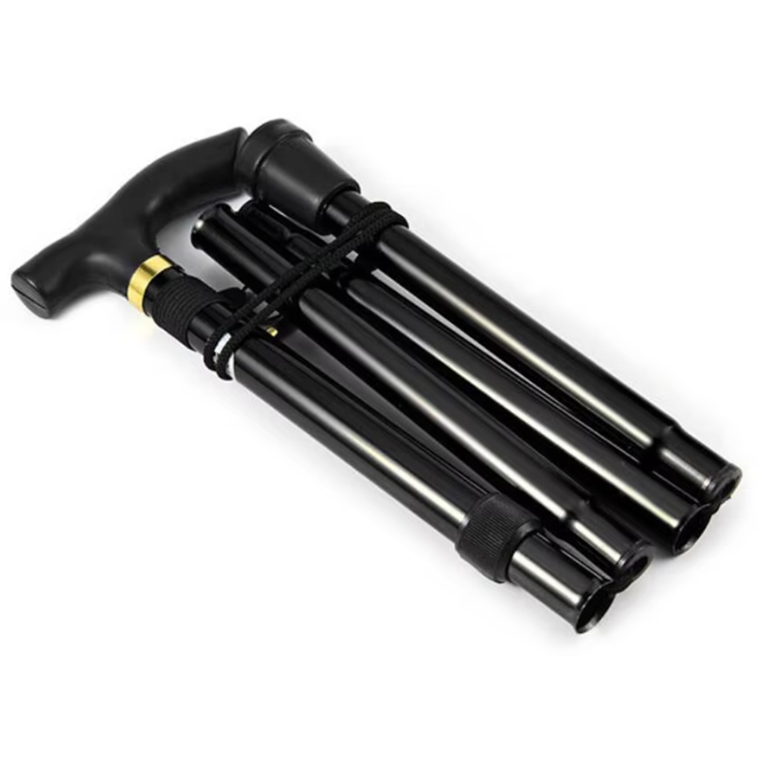 Bastón telescópico para senderismo, bastones de Trekking, bastón plegable de Metal de aleación de aluminio, muletas para personas mayores