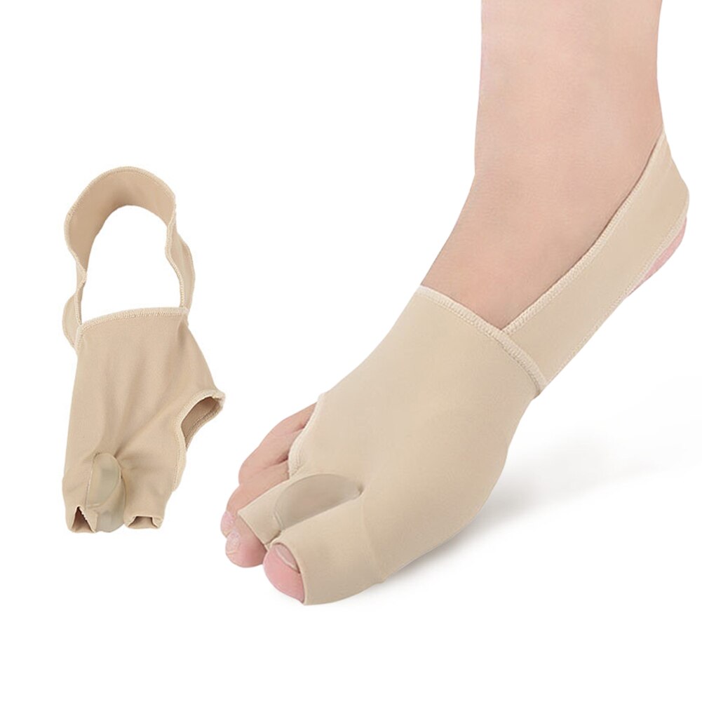 Korjaaja hallux valgus jalkatuki hihnanauha 2 kpl kahden varpaan kohdistus varvas valo ortopedinen säätö iso varpaiden erotin: A