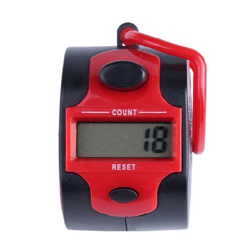 Digital Hand Tally Counter 5 Digit Manual Press Clicker LED Backlight Recorder