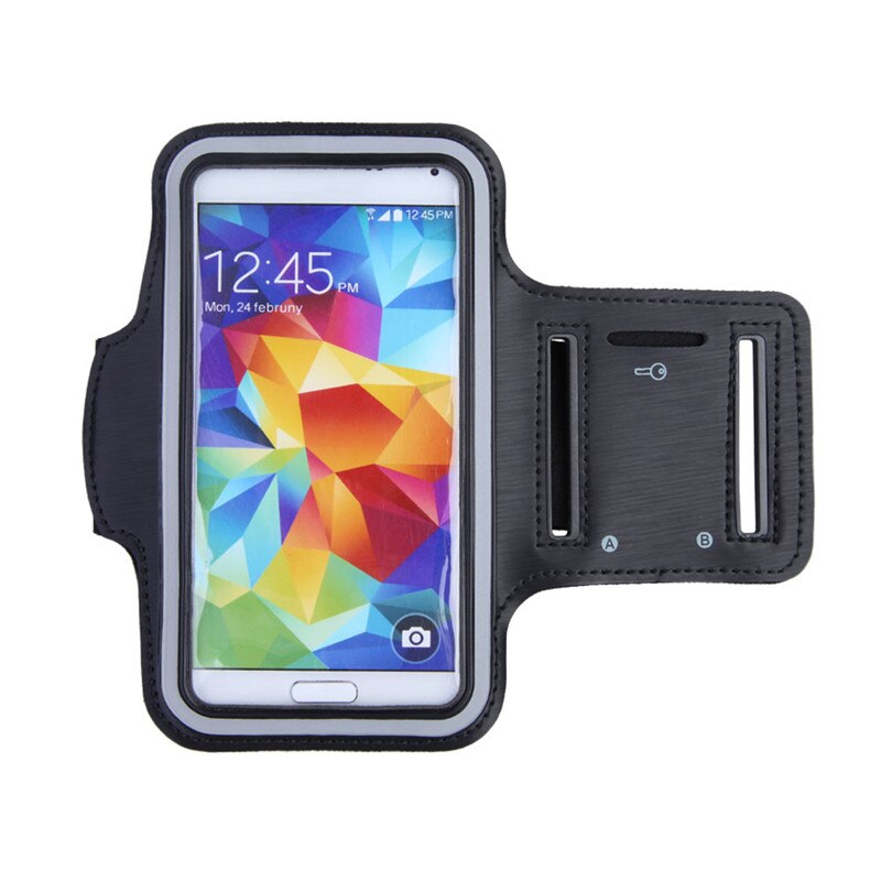 Fecoprior armbånd for sony xperia  xa2 xz xzs  xz1 z5 z4 z3 z2 5.2 tommers sportsveske løpebeltetrekk utendørs vesker treningsarmbånd: Svart