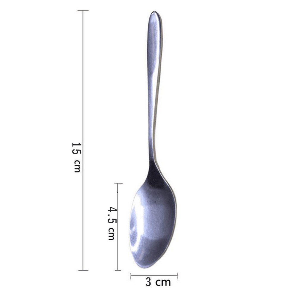 6'' 15cm Laguiole Style Stainless steel Teaspoon Mini Coffee spoon Small Dessert Tea Spoons Hollow Handle Silver Dinnerware 10pc