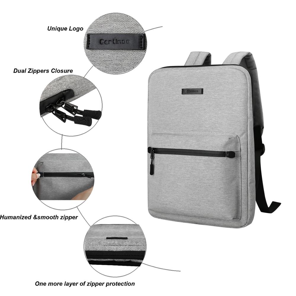Unisex Laptop Bag 15.6 For Macbook Pro 15 Slim Laptop Backpack For Macbook Air 13 School Backpack For Teens Laptop Bag 14 Inch