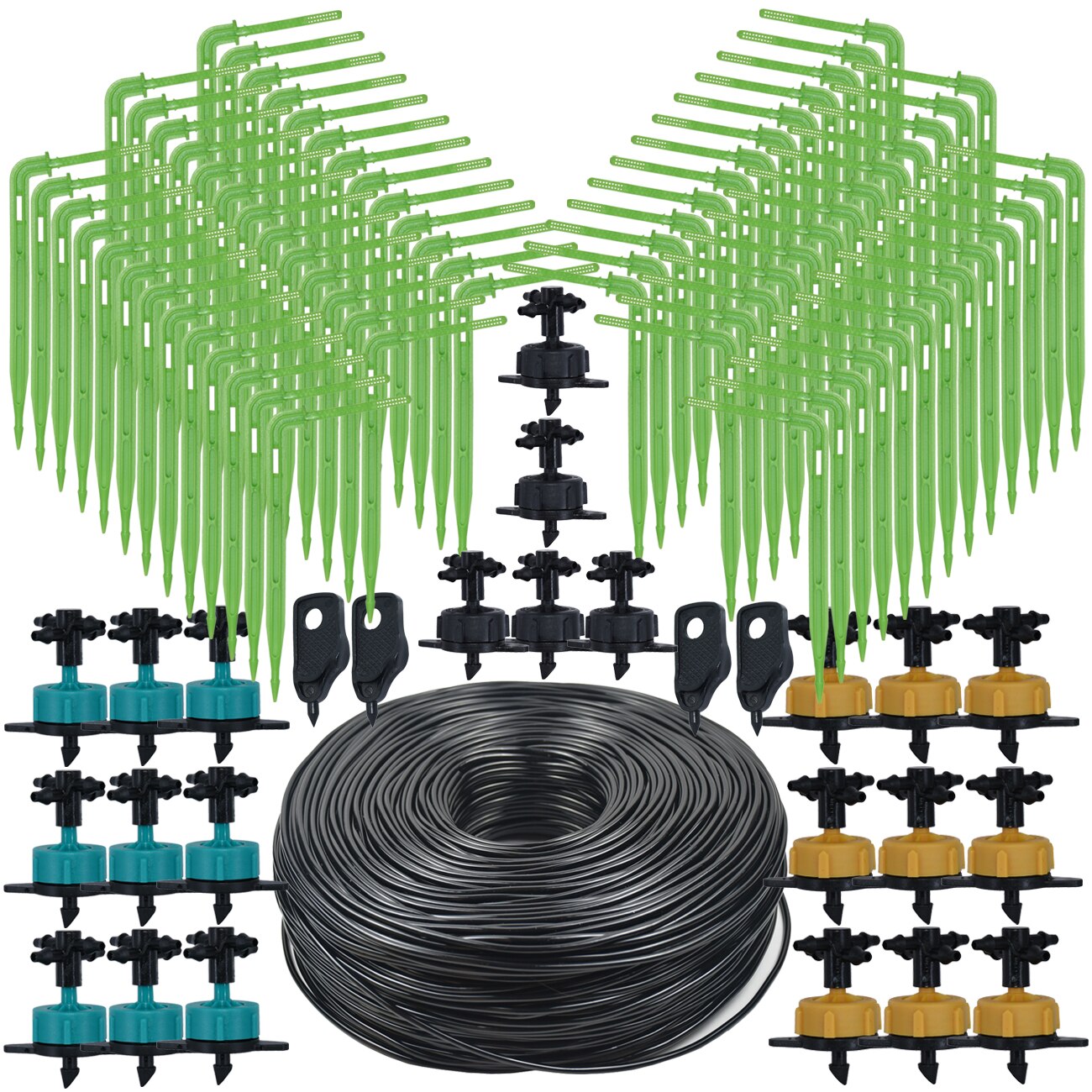 KESLA 10-100M 2L 4L 8L/H Garden Micro Drip Irrigation 1/8'' Hose Emitter Watering System Kit 3/5mm Arrow Dripper Tool Greenhouse