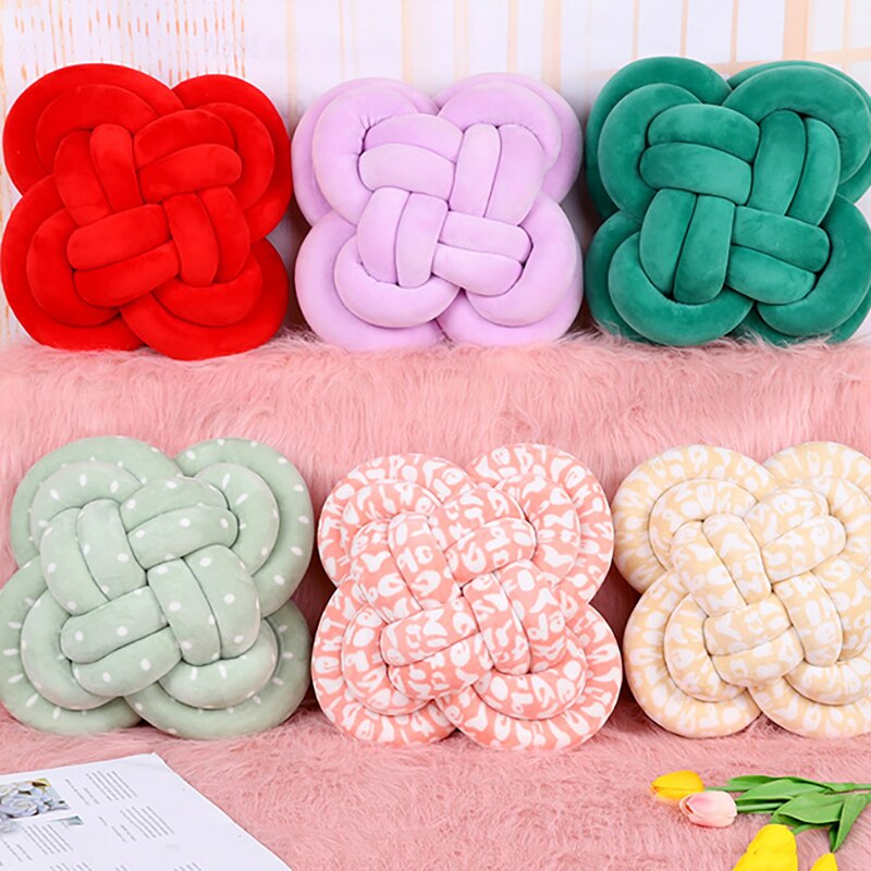 Bumpers Kussen Knoop Kussens Baby Knuffel Kussen Wieg Bumper Weven Bescherming Kussen Pad Accessoires YYJ006