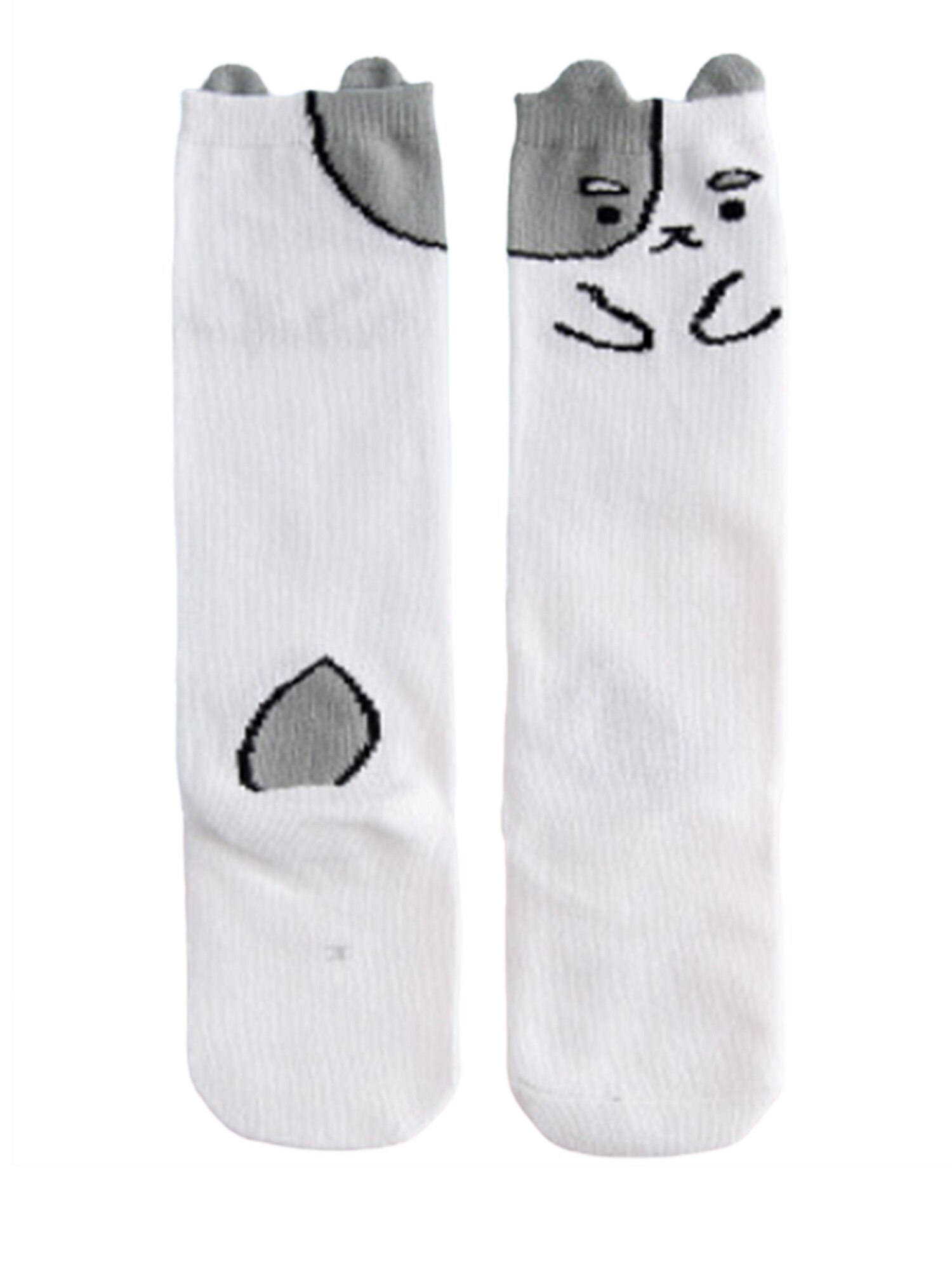 Kleinkind Baby Mädchen Jungen Nette Cartoon Baumwolle Socken Frühling und Herbst Nicht Rutsch Niedlichen Mitte Rohr Socken 4 Farben: D / Size S