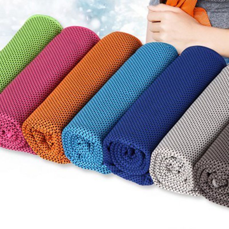 Koelhanddoek Grijs/Donker Blauw Voor Maar € 14,95