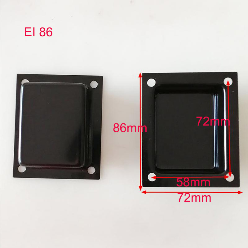 10 Uds EI66/76/86/96/105/114 transformador cubierta superior campanas cubiertas lado de hierro protector superior accesorios de altavoz: Azul